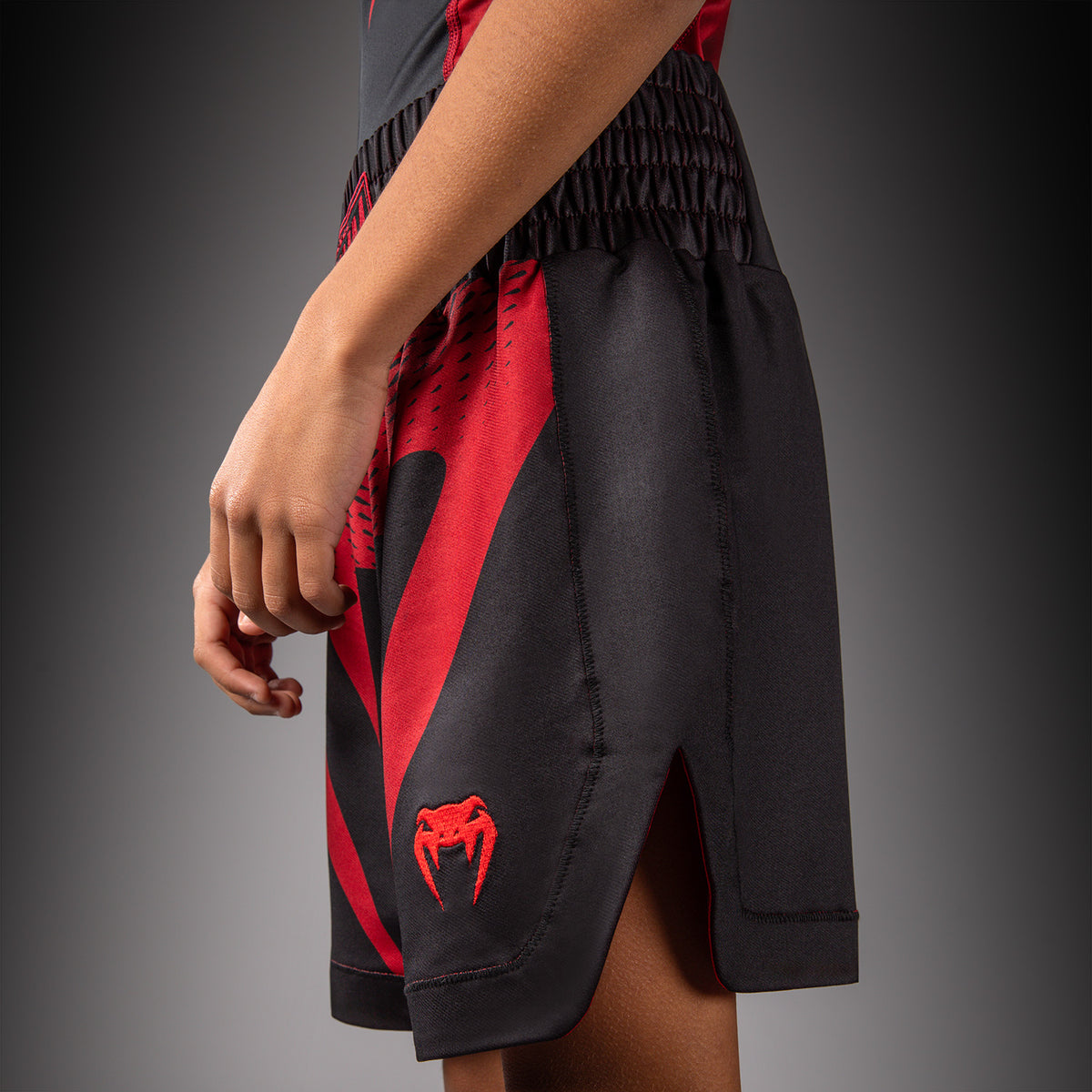 Short de Boxe Pour Enfant Venum Attack - Noir/Rouge - product-type_Shorts de boxe
