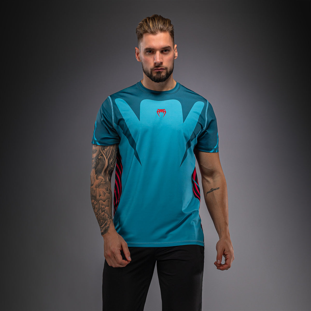 T-shirt Dry Tech Venum Attack 90 - Turquoise/Rouge - product-type_T-Shirts Dry Tech