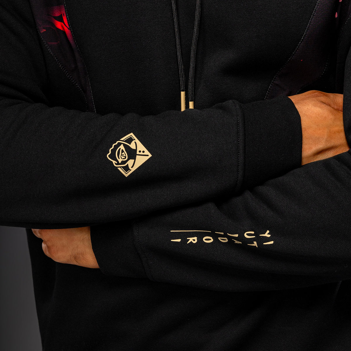 Sweat à capuche Itadori Jujutsu Kaisen x Venum – Noir/Rouge