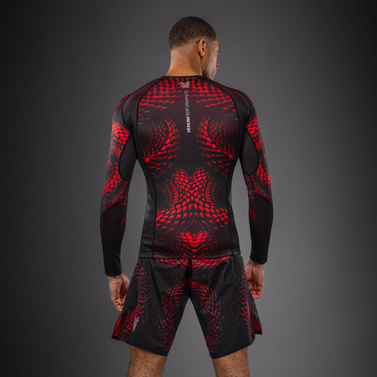 Rashguard à Manches Longues Venum Matupa - Noir/Rouge/Argent - product-type_T-Shirts de Compression
