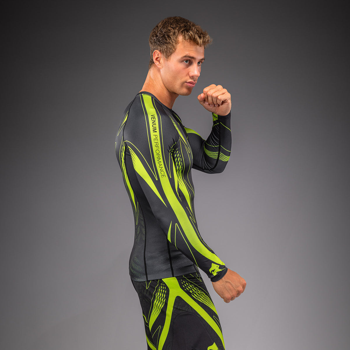 Rashguard à manches longues Venum Amazonia Reborn - Noir/Vert - product-type_T-Shirts de Compression