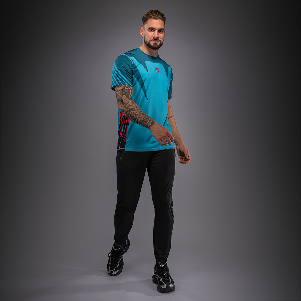 T-shirt Dry Tech Venum Attack 90 - Turquoise/Rouge - product-type_T-Shirts Dry Tech
