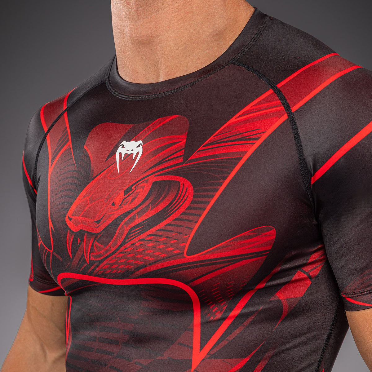 Rashguard manches courtes Venum Crimson Viper 2.0 - Noir/Rouge - product-type_T-Shirts de Compression