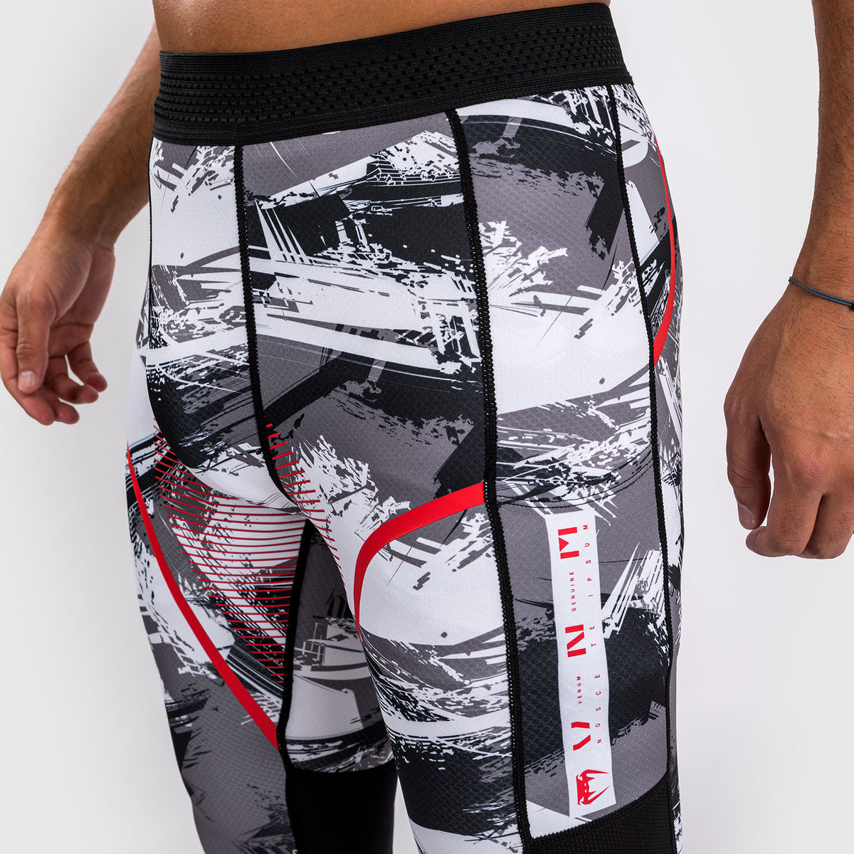 Pantalon de compression Venum Electron 3.0 - Gris/Rouge - product-type_Pantalons de Compression