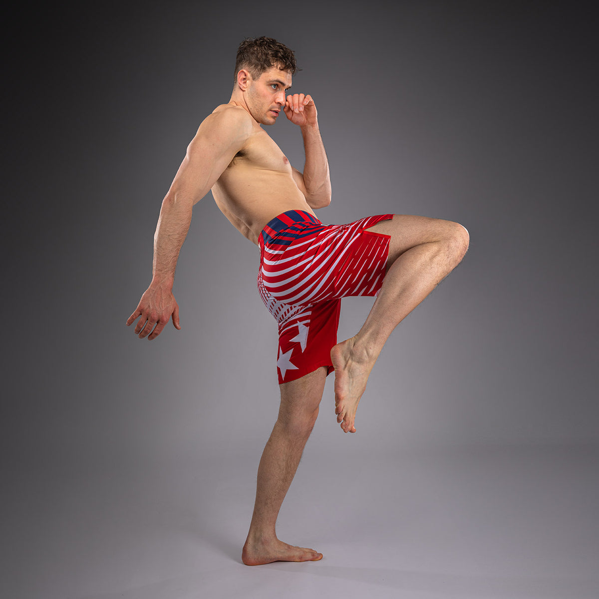 Official UFC Freedom 250 by Venum Authentic Fight Night Short de combat coupe courte pour homme - Rouge - product-type_Shorts de MMA