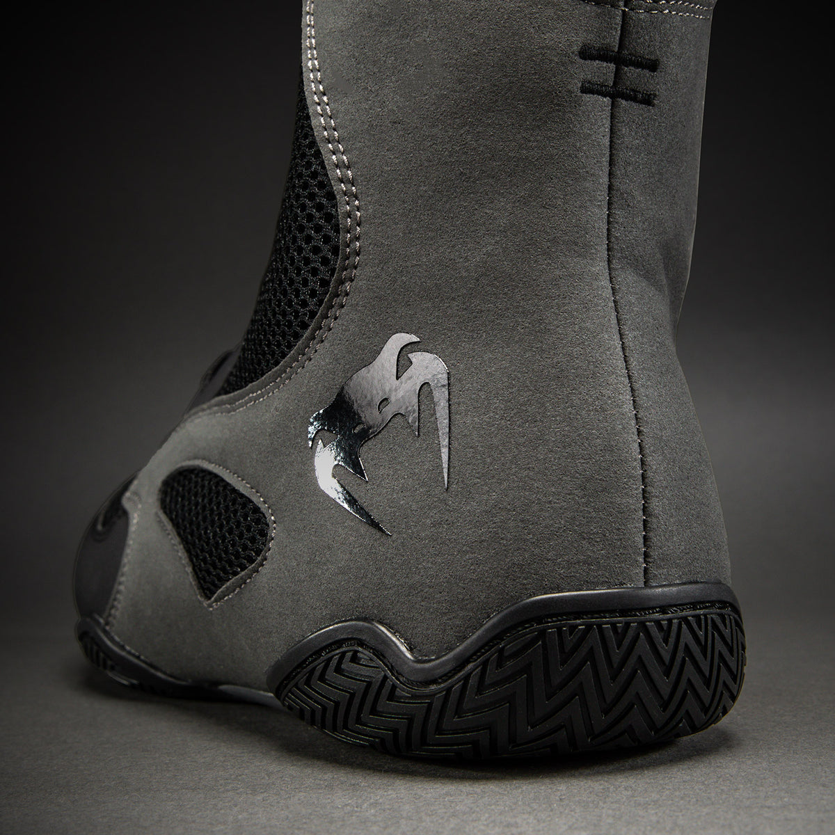 Chaussures de boxe Venum Contender - Noir/Gris - product-type_Chaussures de boxe