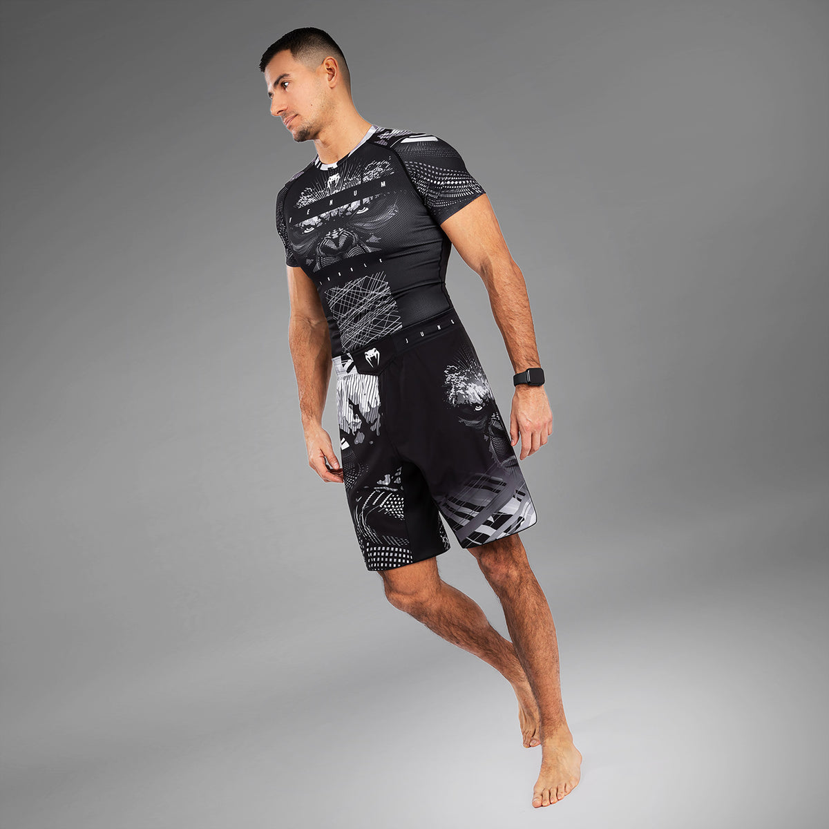 Short de Combat Venum Gorilla Jungle - Noir/Blanc - product-type_Shorts de MMA