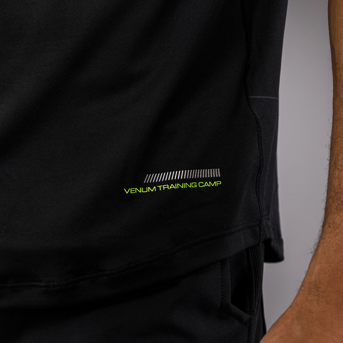 T-shirt Dry Tech Venum Training Camp 4.0 - Noir/Vert fluo - product-type_T-Shirts Dry Tech