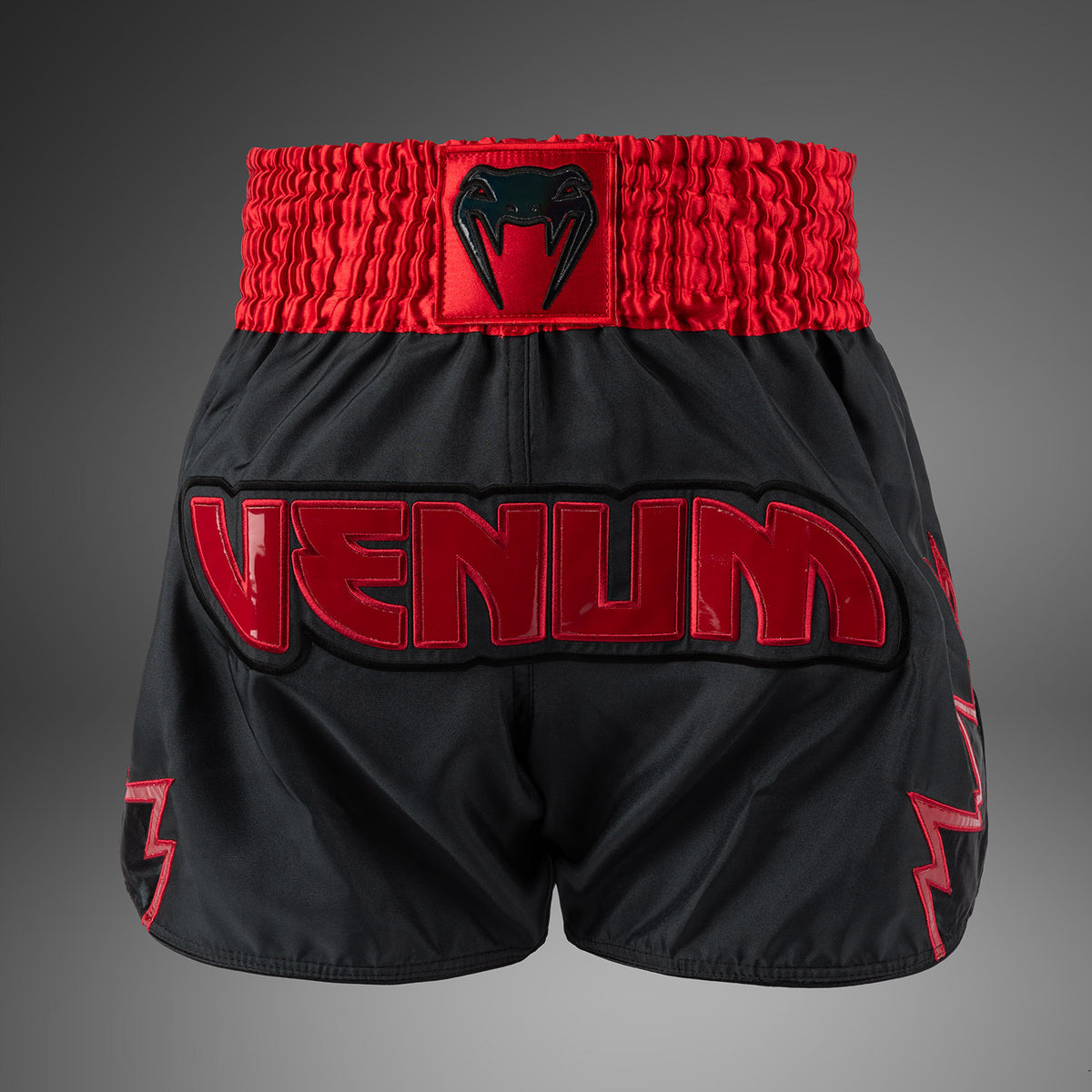 Short de Muay Thai Venum Inferno - Gris Charbon/Rouge - product-type_Shorts de Muay Thai