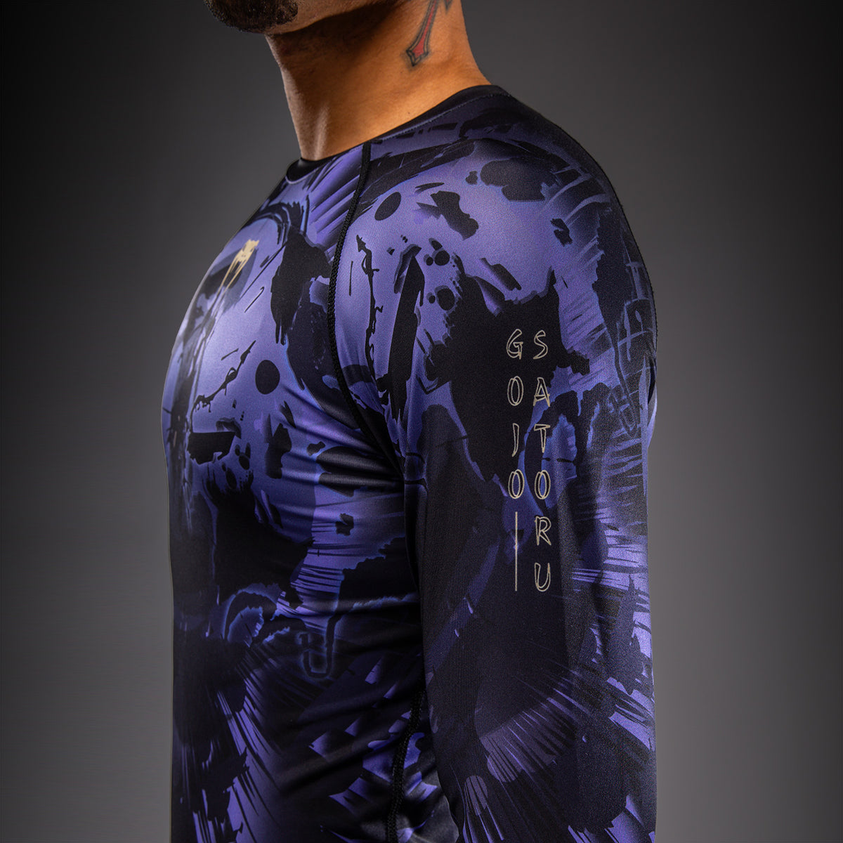 Rashguard à Manches Longues Gojo Jujutsu Kaisen x Venum – Violet