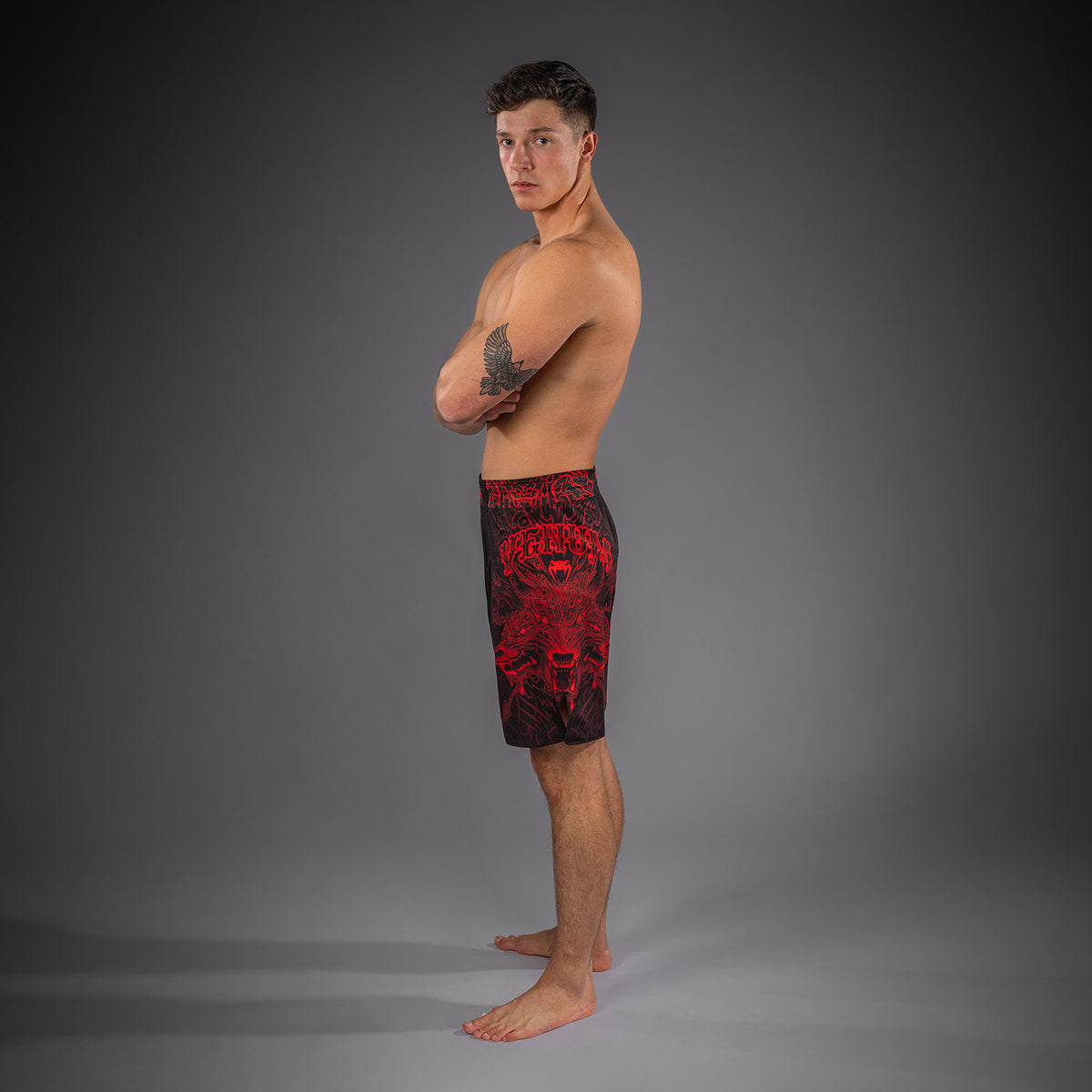 Short de Combat Venum Wolf Atak – Noir/Rouge - product-type_Shorts de MMA