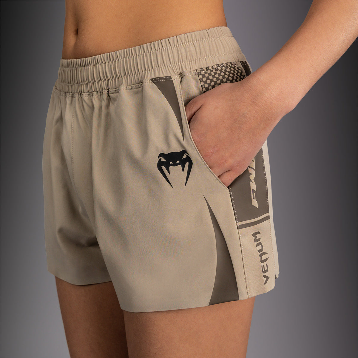 Short Technique pour Femme Venum UFC Unity by Venum Authentic Fight Week - Sable - product-type_Shorts de training