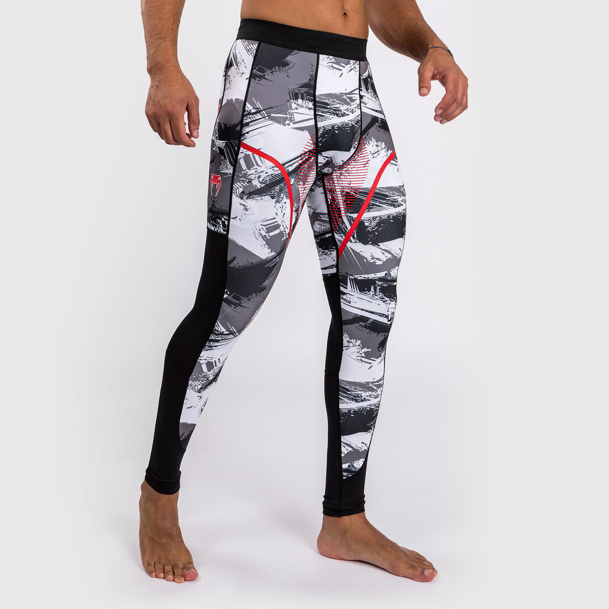 Pantalon de compression Venum Electron 3.0 - Gris/Rouge - product-type_Pantalons de Compression