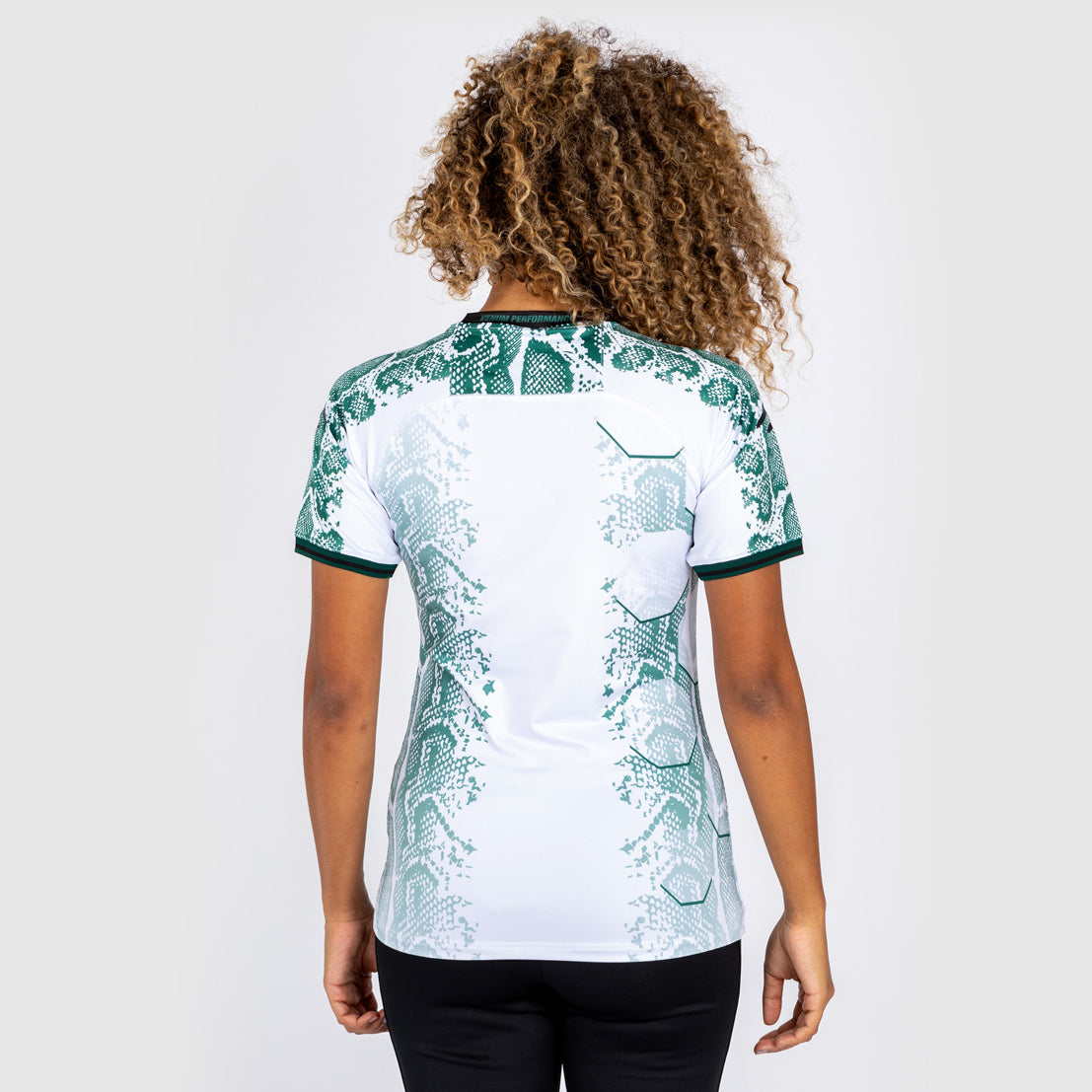 T-shirt Technique Personnalisé pour Femme UFC Adrenaline by Venum Authentic Fight Night - Emerald Edition - Vert/Blanc - product-type_T-Shirts Dry Tech