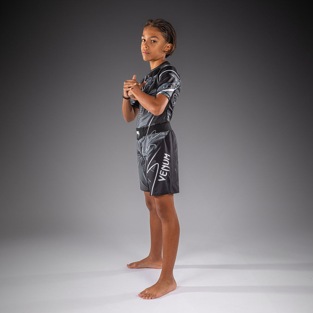 Short de Combat Pour Enfant Venum Crimson Viper 2.0 - Noir/Gris - product-type_Shorts de MMA