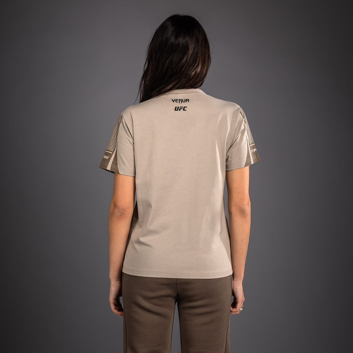 T-shirt à Manches Courtes pour Femme Venum UFC Unity by Venum Authentic Fight Week - Sable - product-type_T-Shirts
