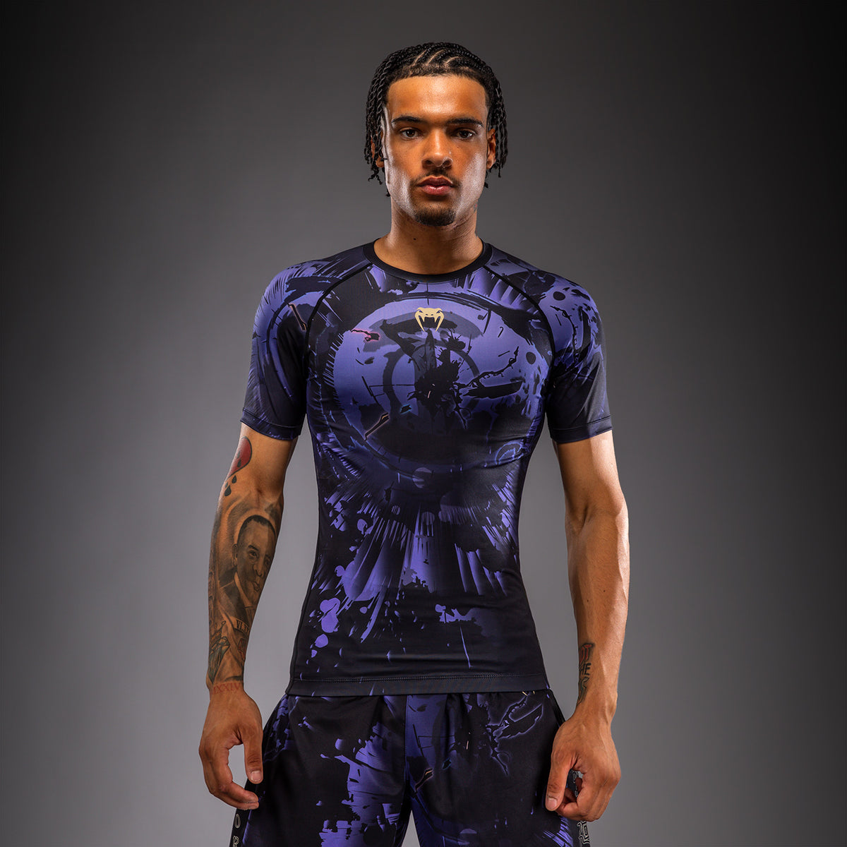 Rashguard à Manches Courtes Gojo Jujutsu Kaisen x Venum – Violet