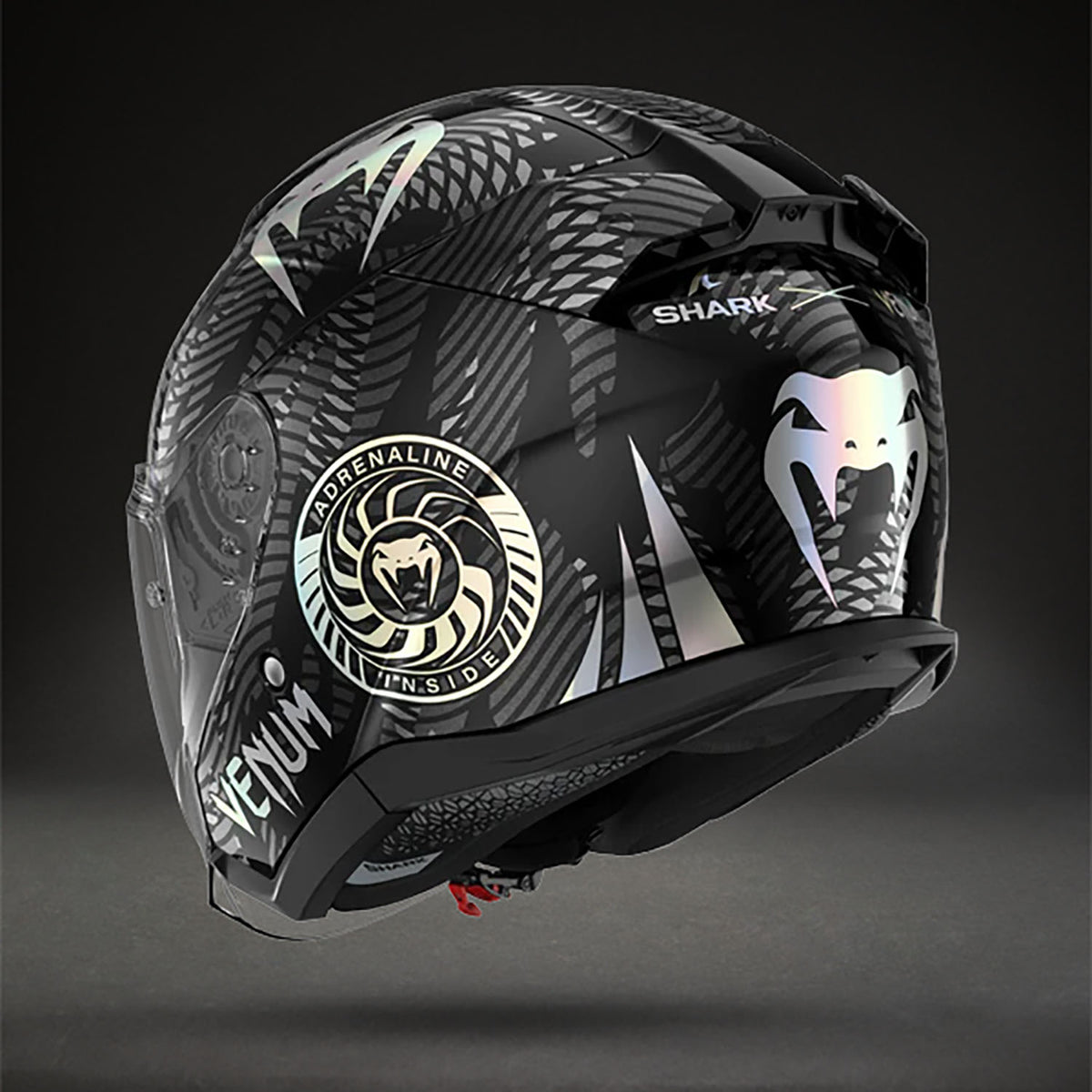 Casque de Moto Venum x Shark SKWAL JET – Noir Chromé Anthracite - product-type_Casque de Moto
