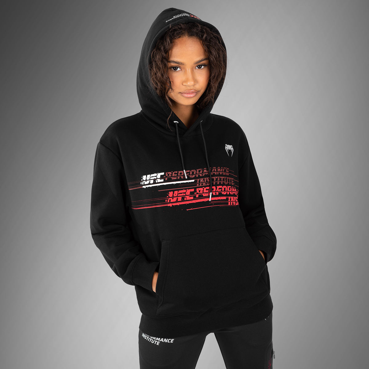 Sweat à capuche pour femmes UFC Venum Performance Institute 2.0 - Noir/Rouge - product-type_Sweatshirts