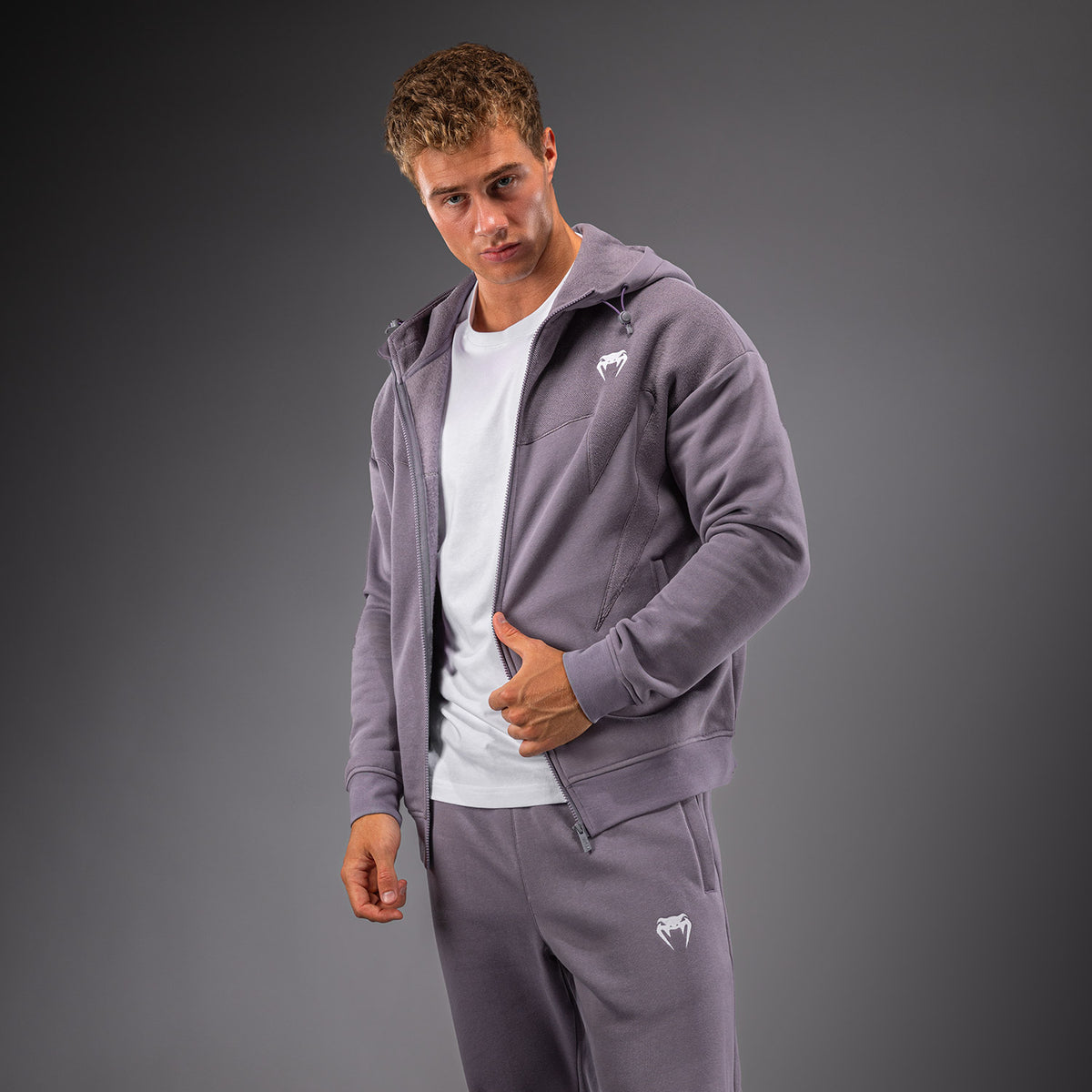 Veste de survêtement Venum Attack Fleece & Weave - Gris lavande - product-type_Sweatshirts