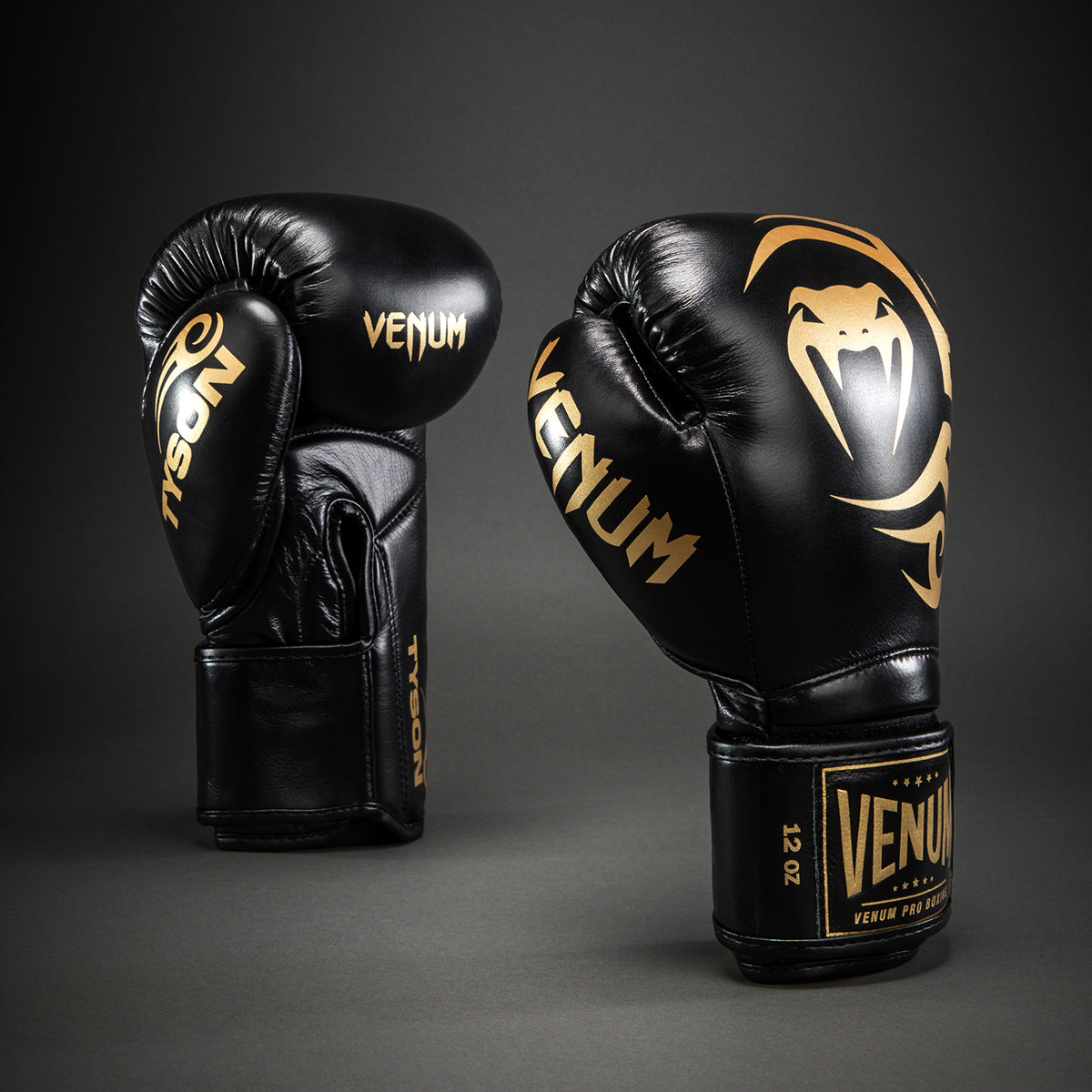 Gants de boxe Venum Giant 2.0 Mike Tyson Pro – Noir/Or - Sac inclus