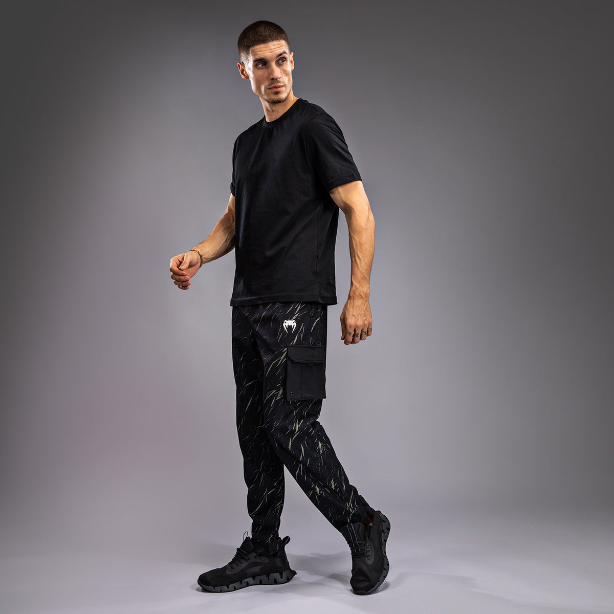 Jogging pour Hommes Venum Trooper - Noir/Beige - product-type_Pantalons de jogging
