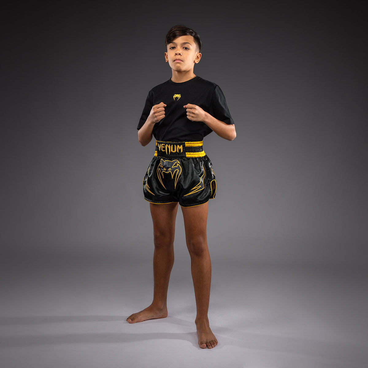 Short de Muay Thai Pour Enfant Venum Bangkok Fury - Noir/Or - product-type_Shorts de Muay Thai