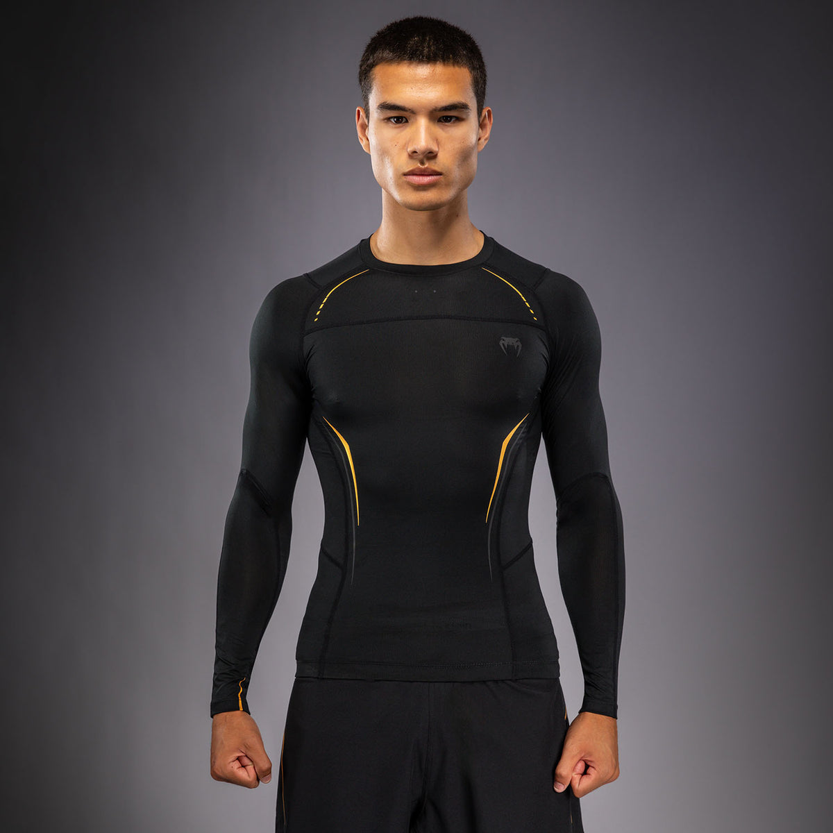 Rashguard à Manches Longues Venum G-Core - Noir/Or - product-type_T-Shirts de Compression