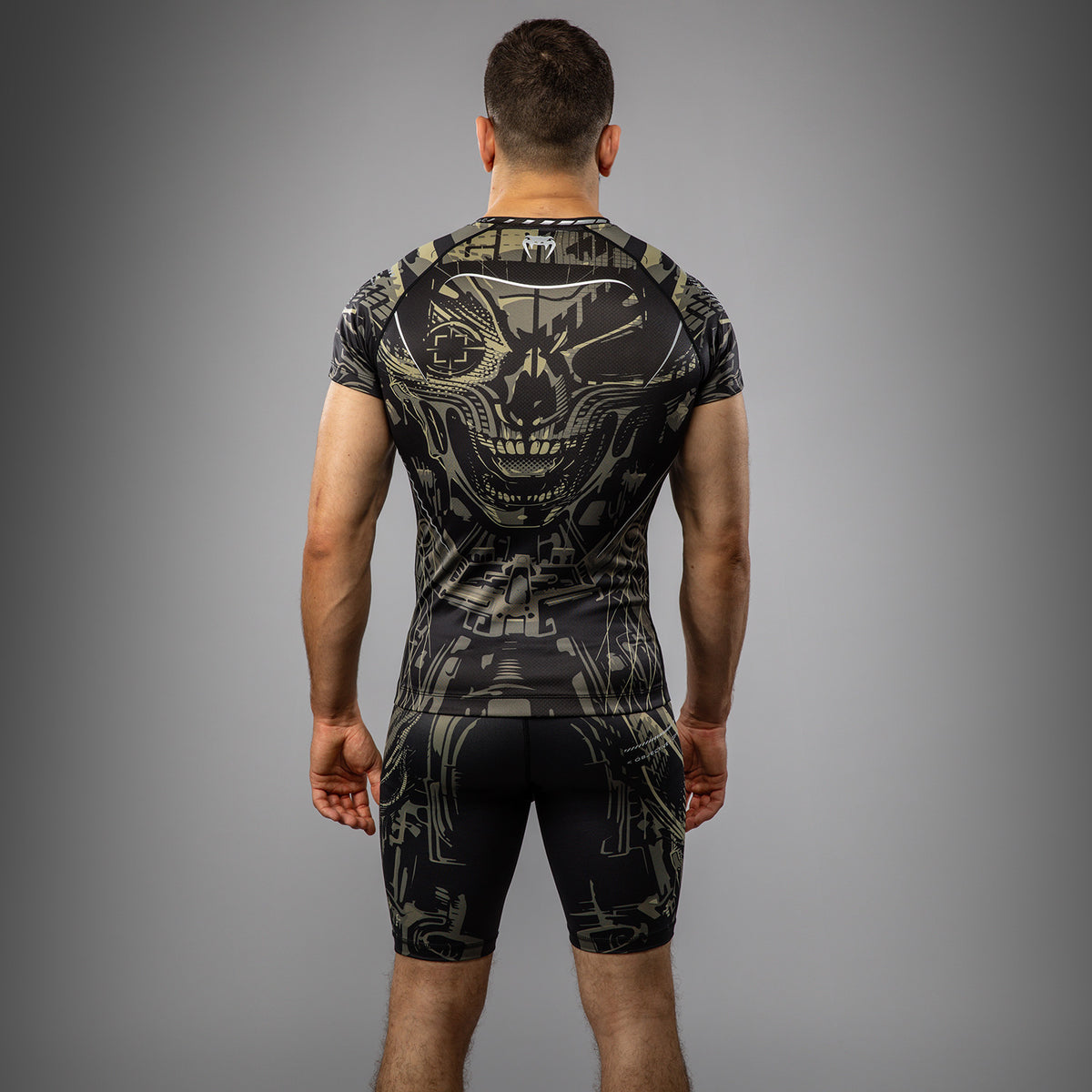 Rashguard à manches courtes Venum Invader - Noir/Sable - product-type_T-Shirts de Compression