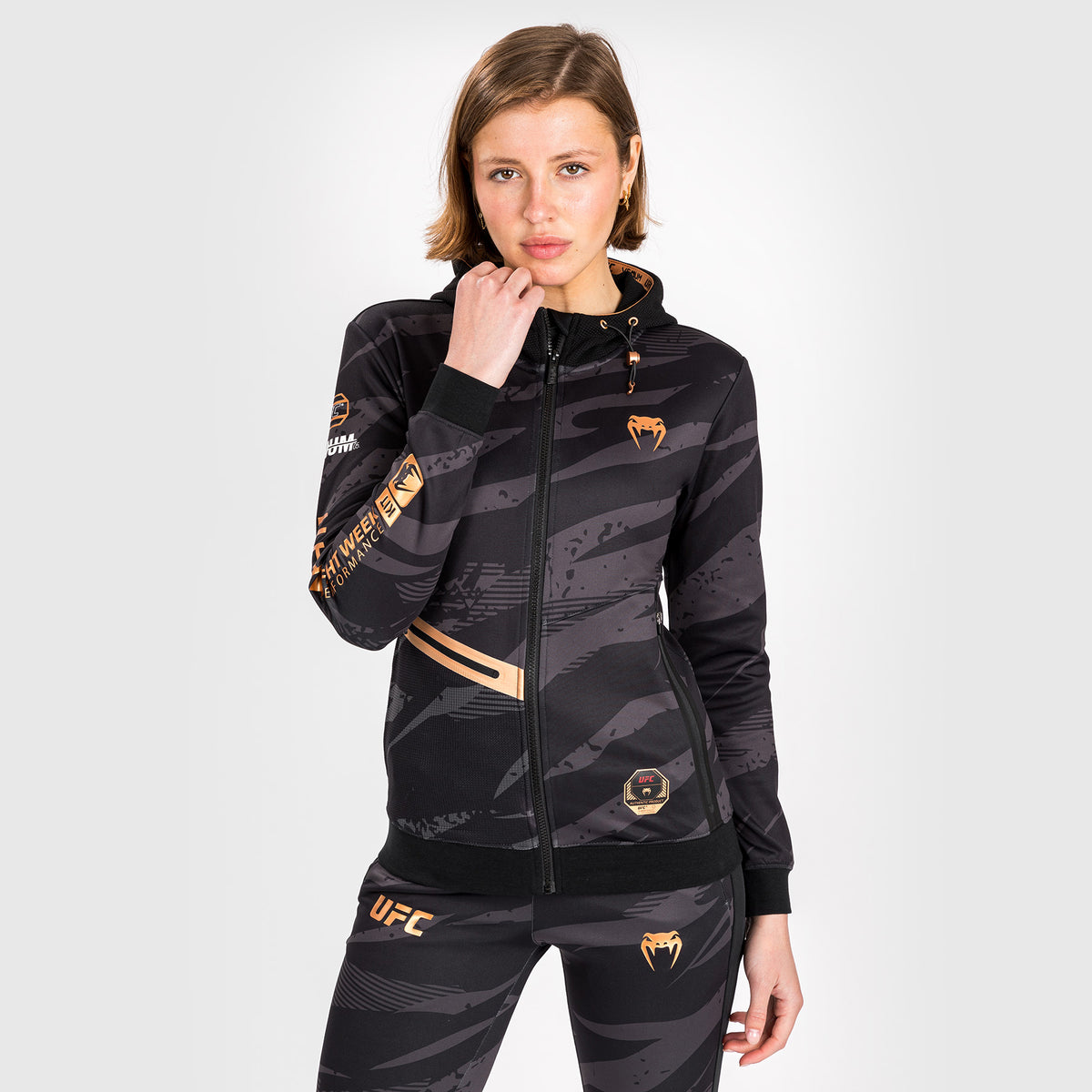 Veste À Capuche Zippé pour Femmes UFC Adrenaline by Venum Fight Week - Urban Camo - product-type_Vestes