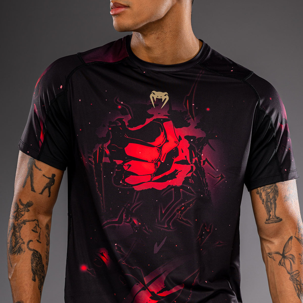 T-shirt Dry Tech Itadori Jujutsu Kaisen x Venum – Noir/Rouge