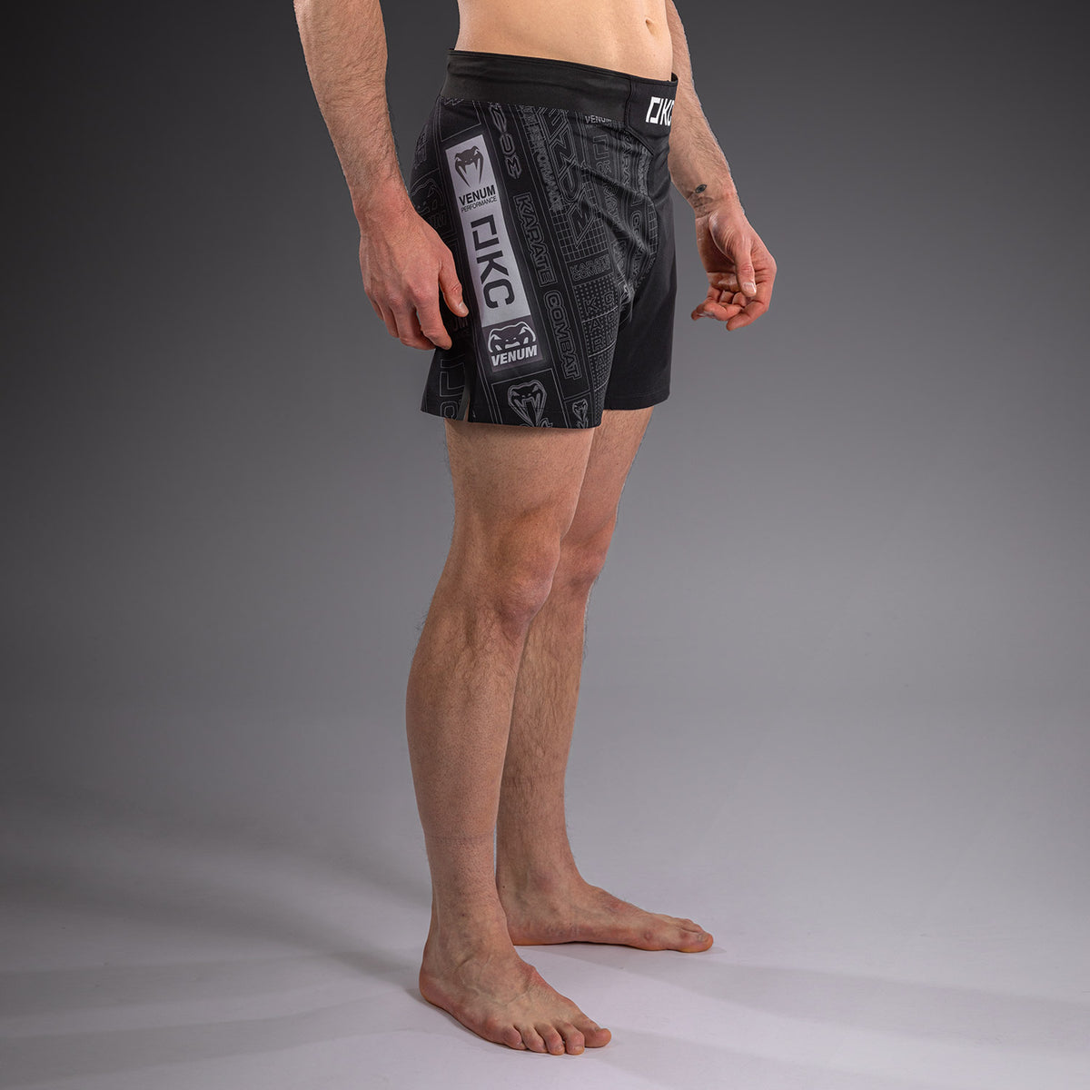 Short de Combat Karate Combat by Venum – Noir/Gris - product-type_Shorts de MMA