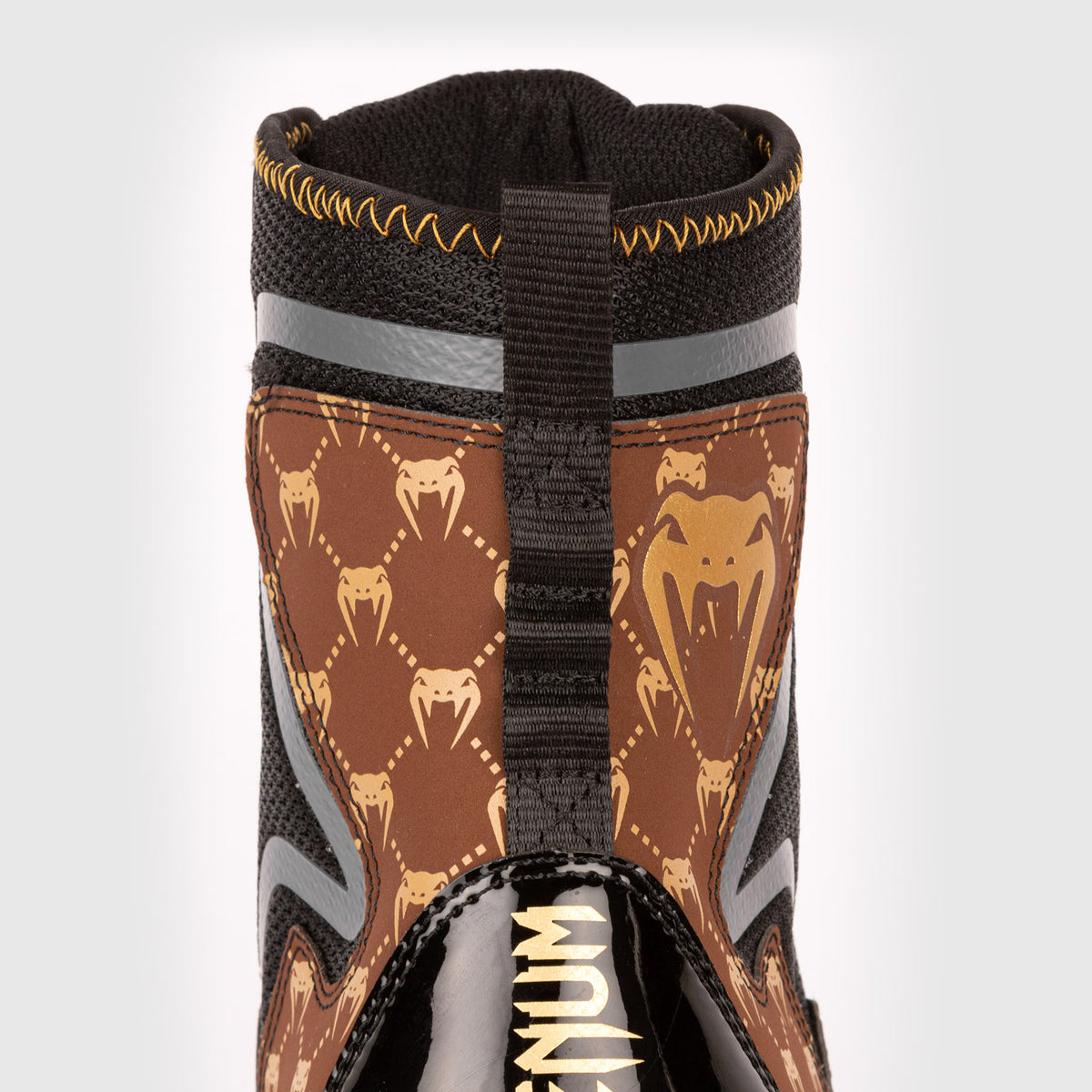 Chaussures de Boxe Venum Elite Evo Monogram - Noir/Marron - product-type_Chaussures de boxe