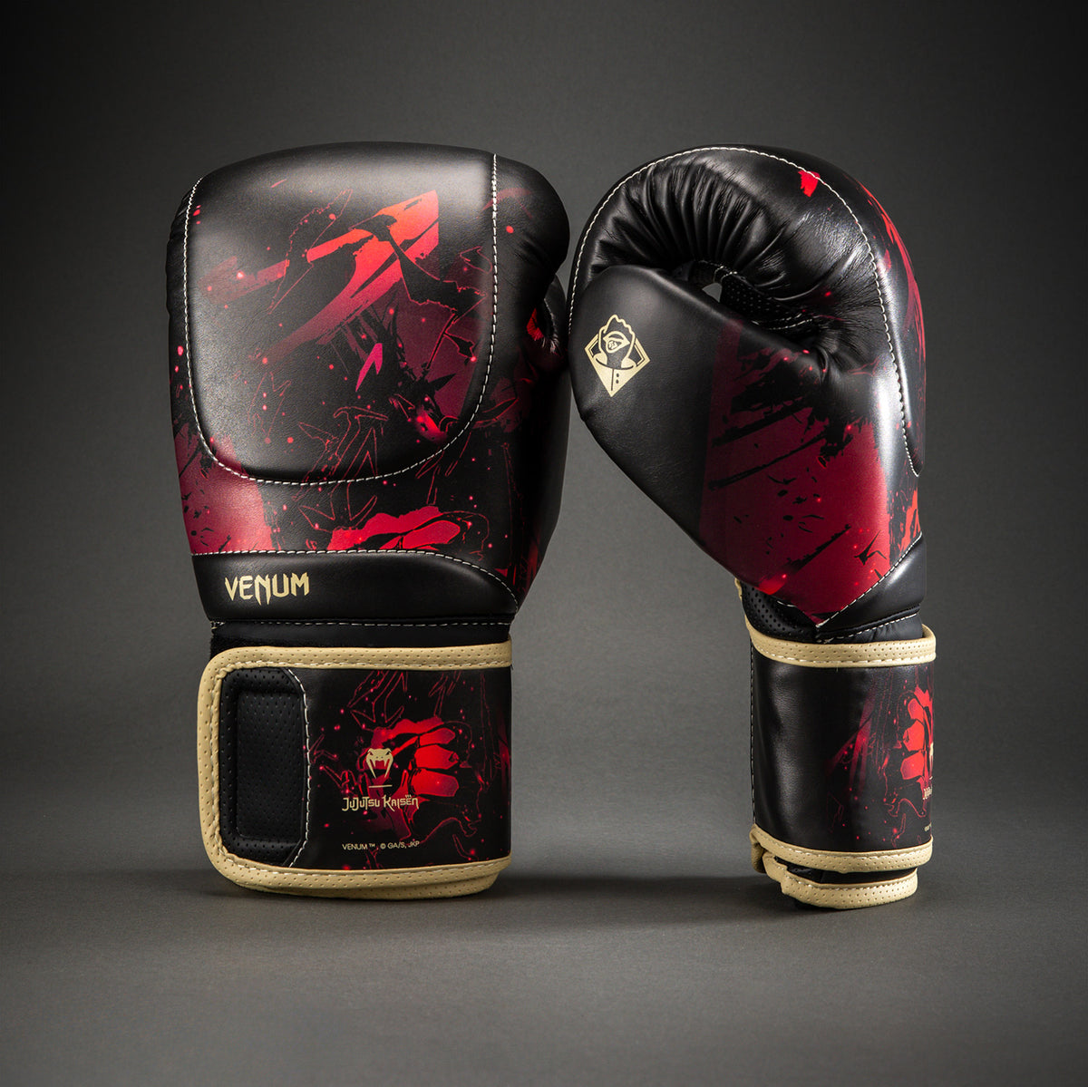 Gants de boxe Itadori Jujutsu Kaisen x Venum – Noir/Rouge