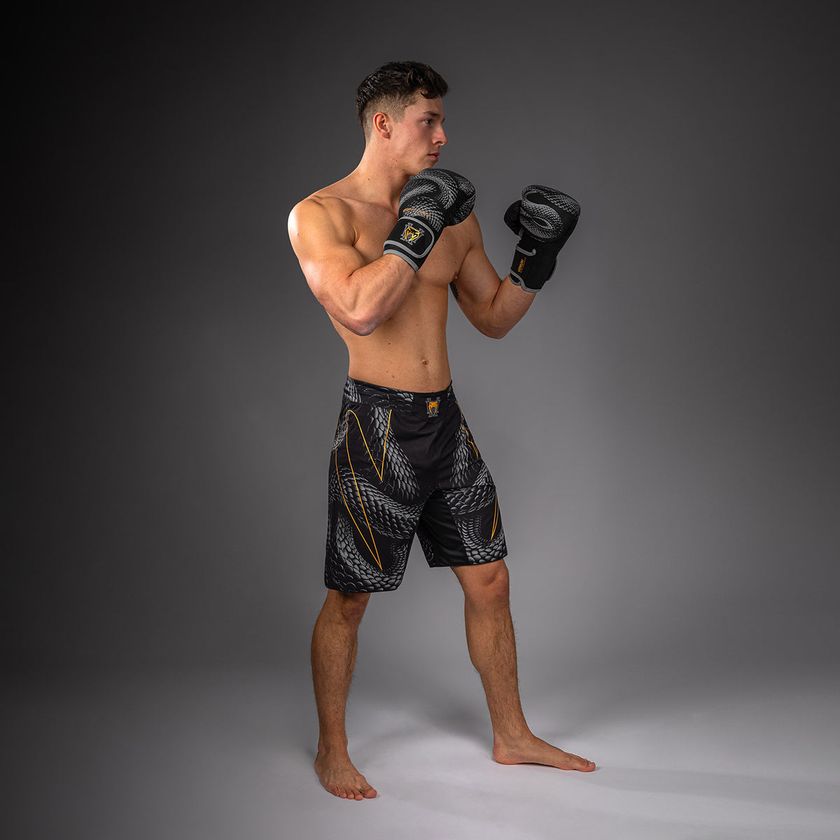 Short de Combat Venum Matupa - Noir/Gris/Or - product-type_Shorts de MMA