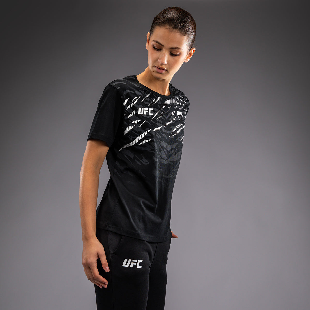 T-shirt à Manches Courtes pour Femmes UFC Fusion by Venum Replica - Noir - product-type_T-Shirts