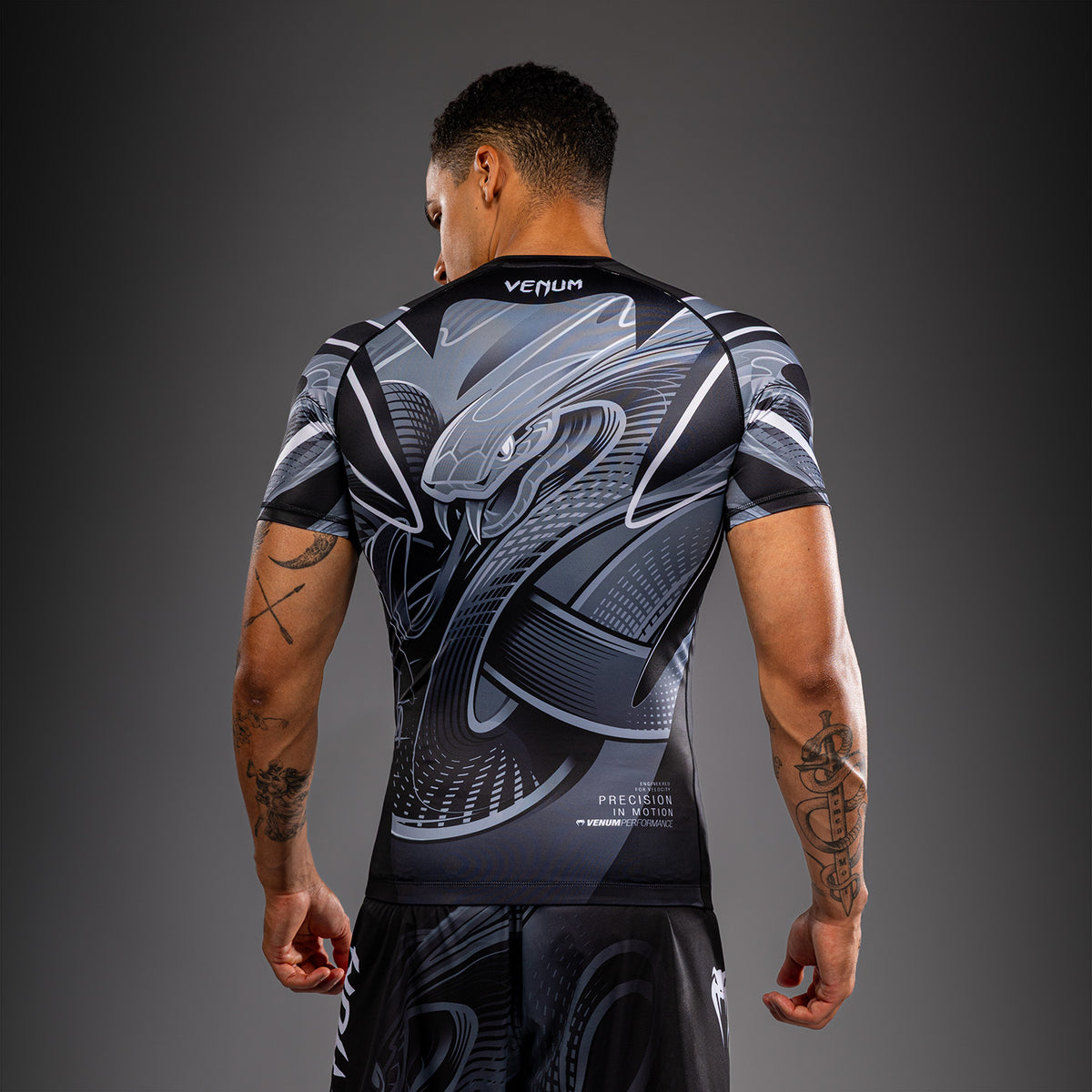 Rashguard manches courtes Venum Crimson Viper 2.0 - Noir/Gris - product-type_T-Shirts de Compression