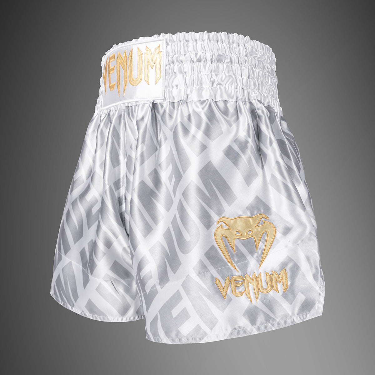 Short de Muay Thai Venum Contender XT – Blanc/Argent - product-type_Shorts de Muay Thai
