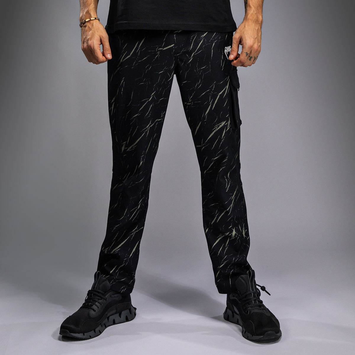 Jogging pour Hommes Venum Trooper - Noir/Beige - product-type_Pantalons de jogging