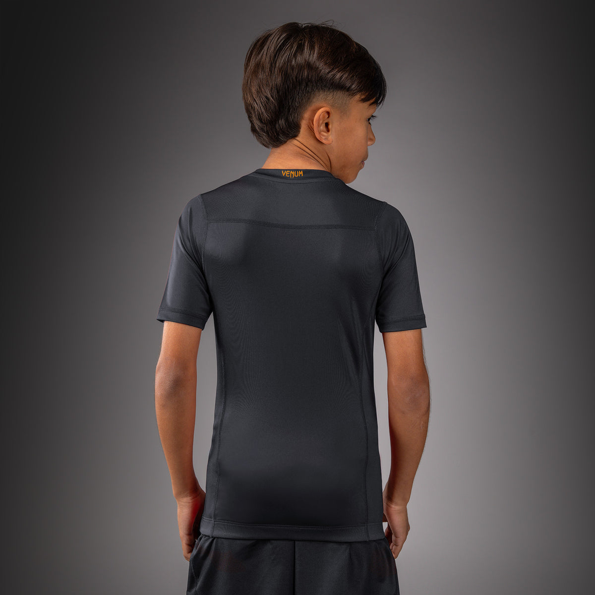 Rashguard manches courtes pour Enfant Venum Attack - Noir/Or - product-type_T-Shirts de Compression
