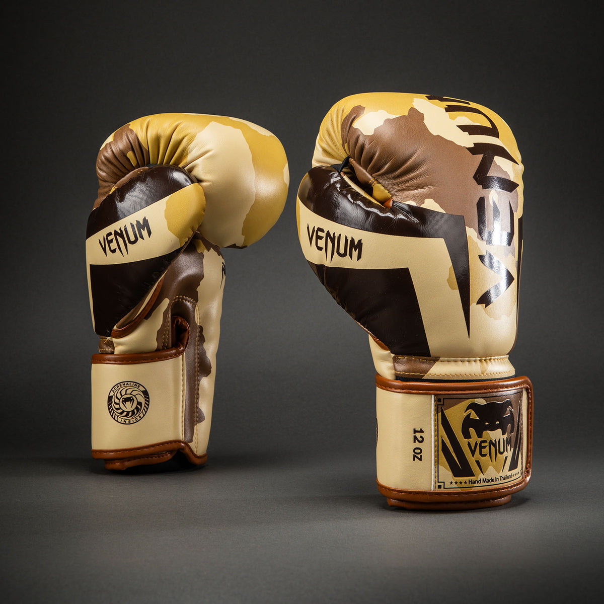 Gants de Boxe Venum Elite Camo - Beige Clair/Marron
