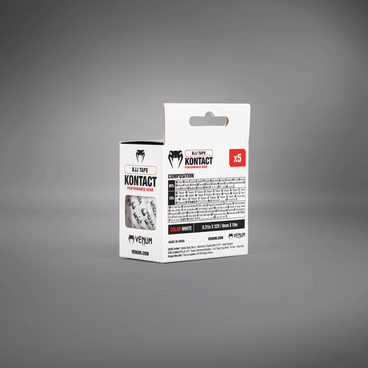 Rouleau de Strap doigt JJB Venum Kontact - Blanc/Noir - product-type_Bandages de JJB