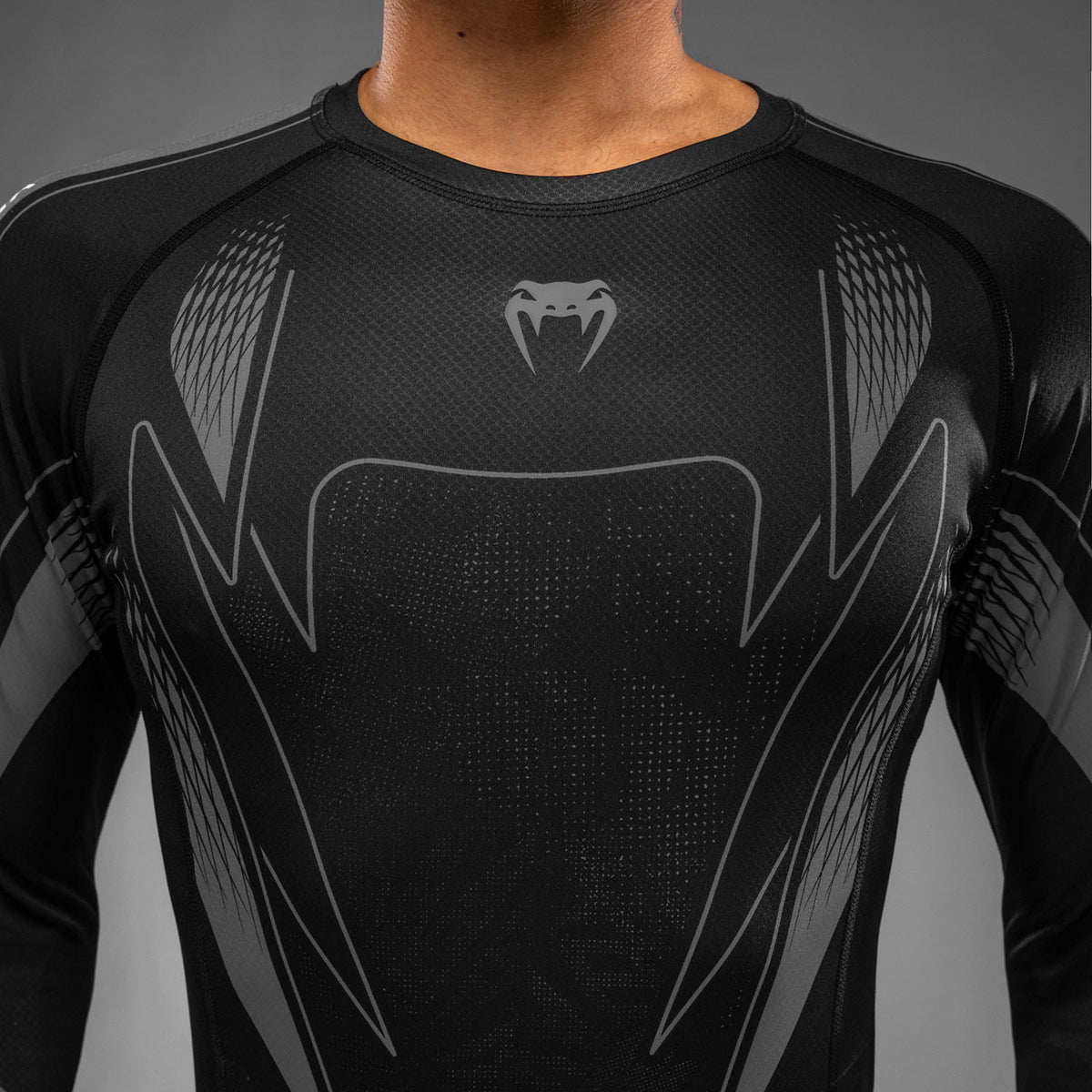 Rashguard à manches longues Venum Amazonia Reborn - Noir/Gris - product-type_T-Shirts de Compression