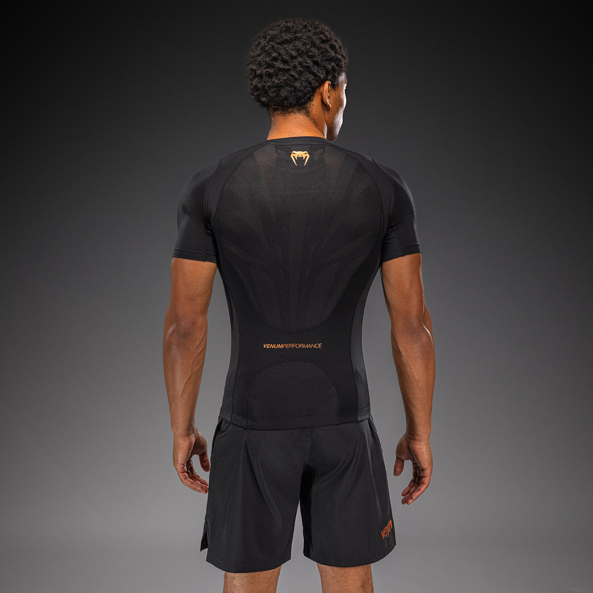 Rashguard manches courtes Venum G-Fit Revolution - Noir/Cuivre - product-type_T-Shirts de Compression
