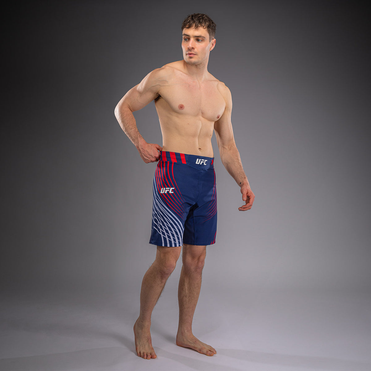 Official UFC Freedom 250 by Venum Authentic Fight Night Short de combat coupe longue pour homme - Bleu - product-type_Shorts de MMA
