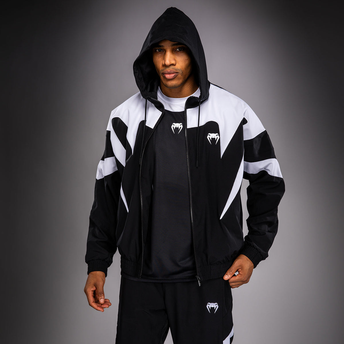 Veste de survêtement Venum Attack 90 - Blanc/Noir - product-type_Vestes
