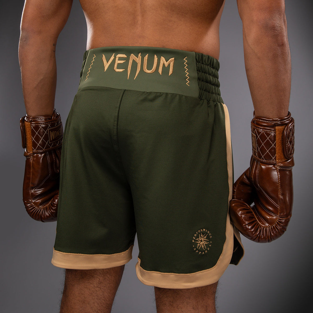 Short de boxe Venum Classic - Vert Militaire/Sable - product-type_Shorts de boxe
