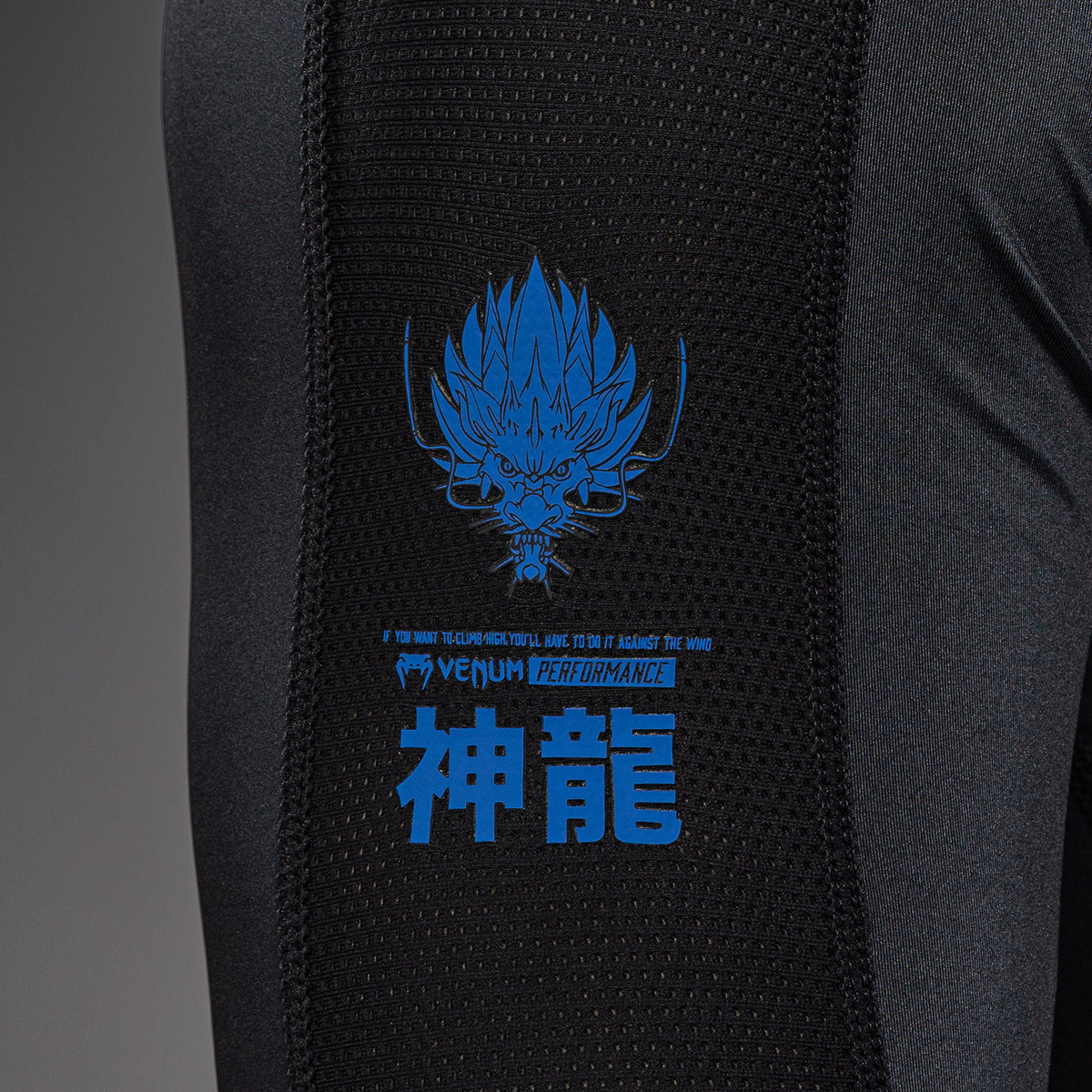 Rashguard à Manches Longues Venum Thunder Dragon – Noir/Bleu Royal - product-type_T-Shirts de Compression