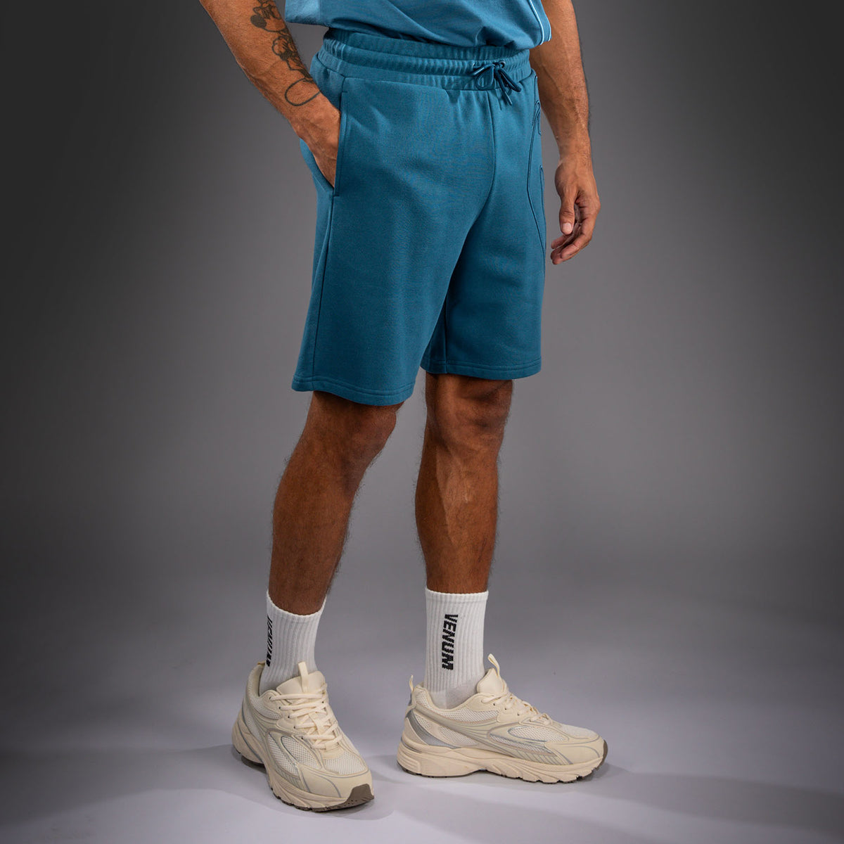 Short en Coton Venum Giant 3D - Bleu Océan - product-type_Shorts en Coton