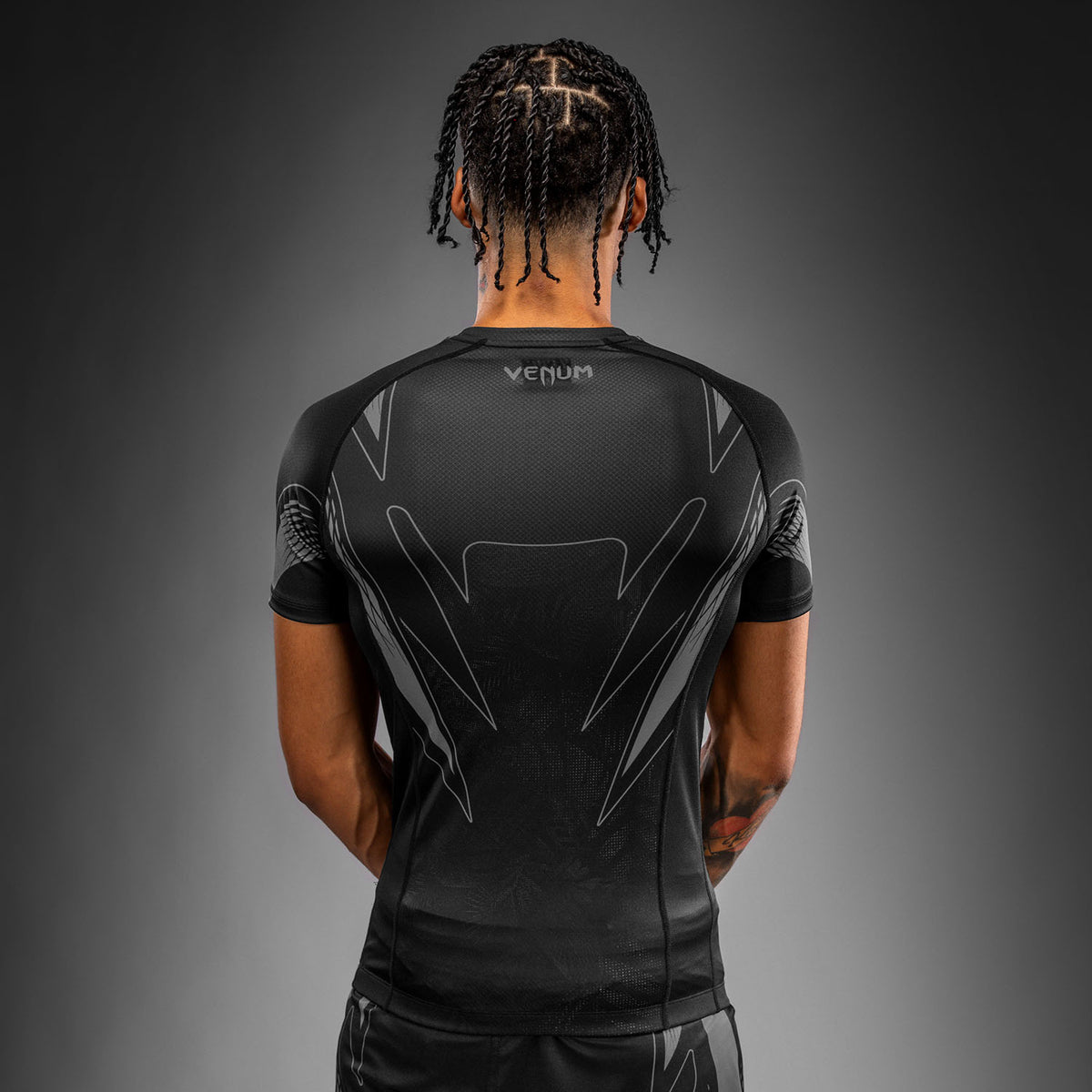 Rashguard à manches courtes Venum Amazonia Reborn - Noir/Gris - product-type_T-Shirts de Compression